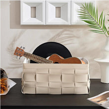 Load image into Gallery viewer, Clovis Wowen Leather Basket