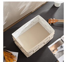 Load image into Gallery viewer, Clovis Wowen Leather Basket