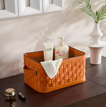 Load image into Gallery viewer, Miramar Wowen Leather Basket