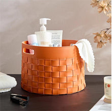 Load image into Gallery viewer, Palm Bay Wowen Leather Basket