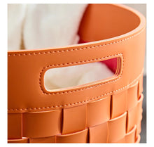Load image into Gallery viewer, Palm Bay Wowen Leather Basket