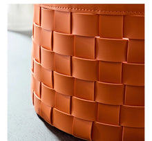 Load image into Gallery viewer, Palm Bay Wowen Leather Basket