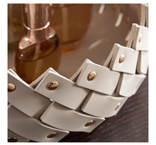 Load image into Gallery viewer, Norman Wowen Leather Basket