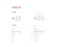 Load image into Gallery viewer, No 3 Knurled Legs