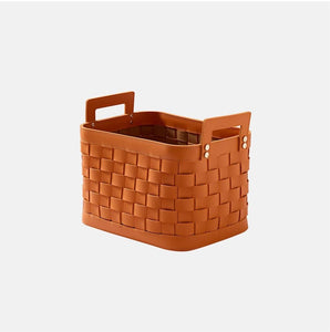 Joliet Wowen Leather Basket