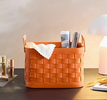 Load image into Gallery viewer, Joliet Wowen Leather Basket