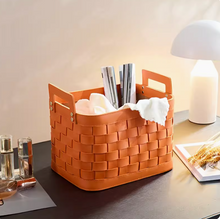 Load image into Gallery viewer, Joliet Wowen Leather Basket