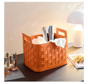 Joliet Wowen Leather Basket