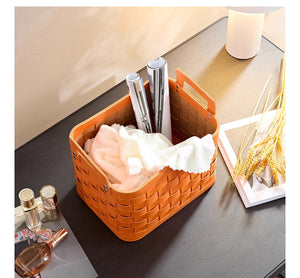 Joliet Wowen Leather Basket