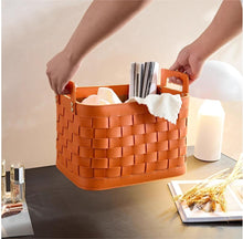 Load image into Gallery viewer, Joliet Wowen Leather Basket