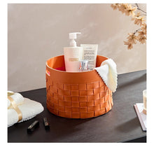 Load image into Gallery viewer, Palm Bay Wowen Leather Basket