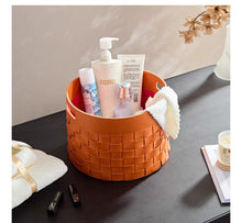 Load image into Gallery viewer, Palm Bay Wowen Leather Basket
