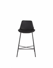 Load image into Gallery viewer, Pera black barstool with x base - ivadecorstudio