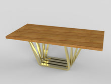 Load image into Gallery viewer, Accordion Live Edge Dining Table Legs - ivadecorstudio