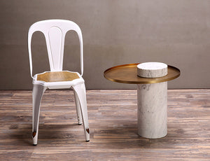 Round White Marble Coffee Table - ivadecorstudio