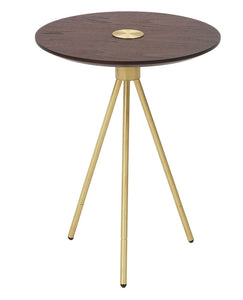 Tripod, Minimalist coffee table, Walnut coffee table, Round side table, Bedside table, Brass coffee table, Living room coffee table, - ivadecorstudio