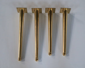 16'' Brass Tapered Bench Legs - ivadecorstudio