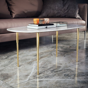 Set of 4 16'' Brass Tapered Coffee Table Legs - ivadecorstudio