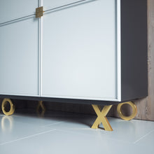 Load image into Gallery viewer, XO Brass Cabinet Legs - ivadecorstudio