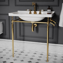 Load image into Gallery viewer, Brass Wall-Mount Vanity Base